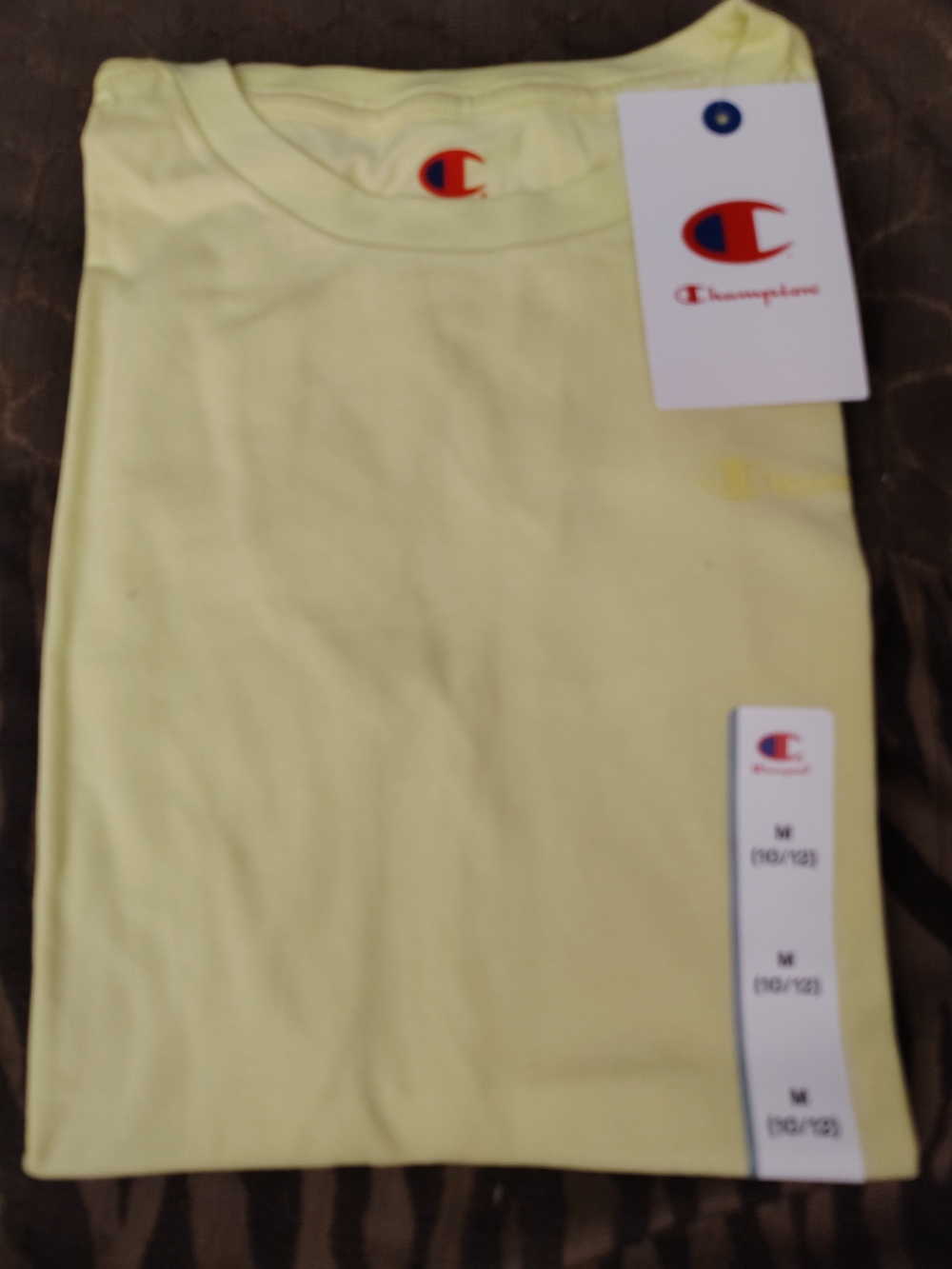 Champion Kids Short Sleeve Tee in Light Yellow
